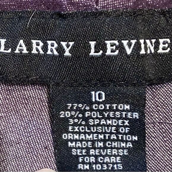 Larry Levine Dressy Ankle Length Jeans in Purple Women’s 10 - Picture 5 of 7